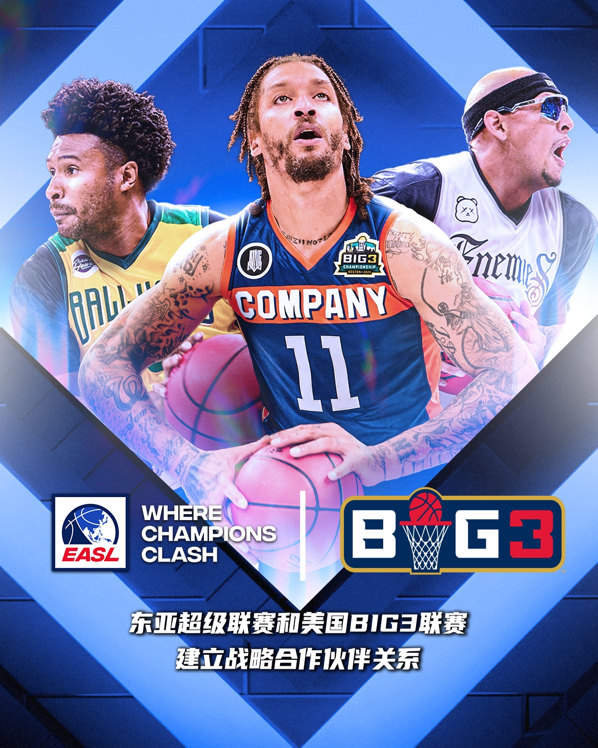东超和美国BIG3联赛建立战略合作伙伴关系 2026年将赛事带到亚洲