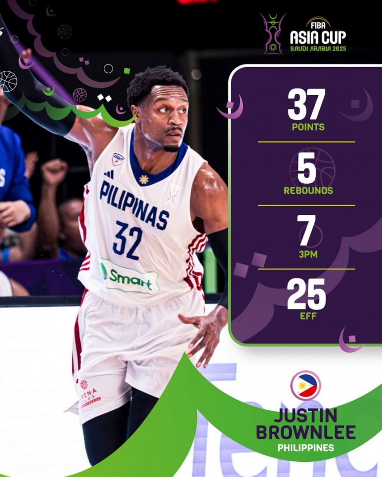 菲律宾男篮不敌新西兰小组赛两连败 布朗利19投12中空砍37分5板