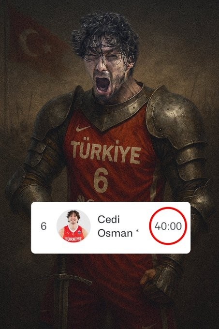 燃尽了！奥斯曼打满40分钟砍23+5土耳其惜败 欧媒晒图致敬